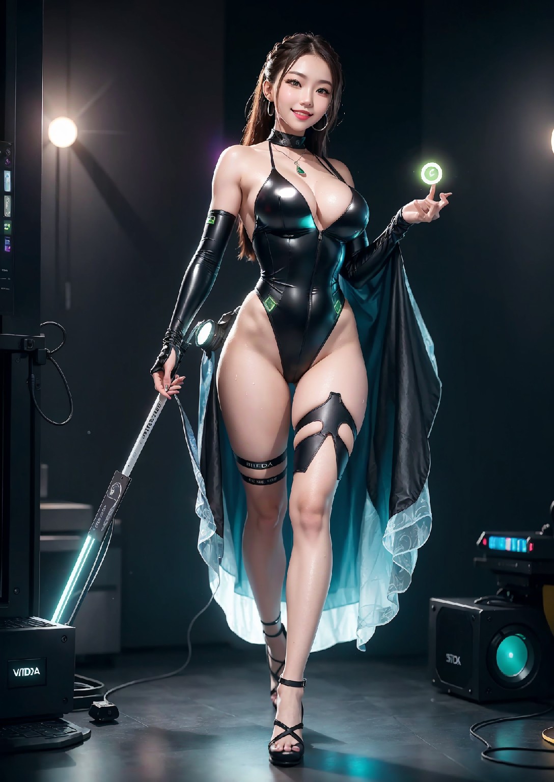 Computex Nvidia AI 女孩2
