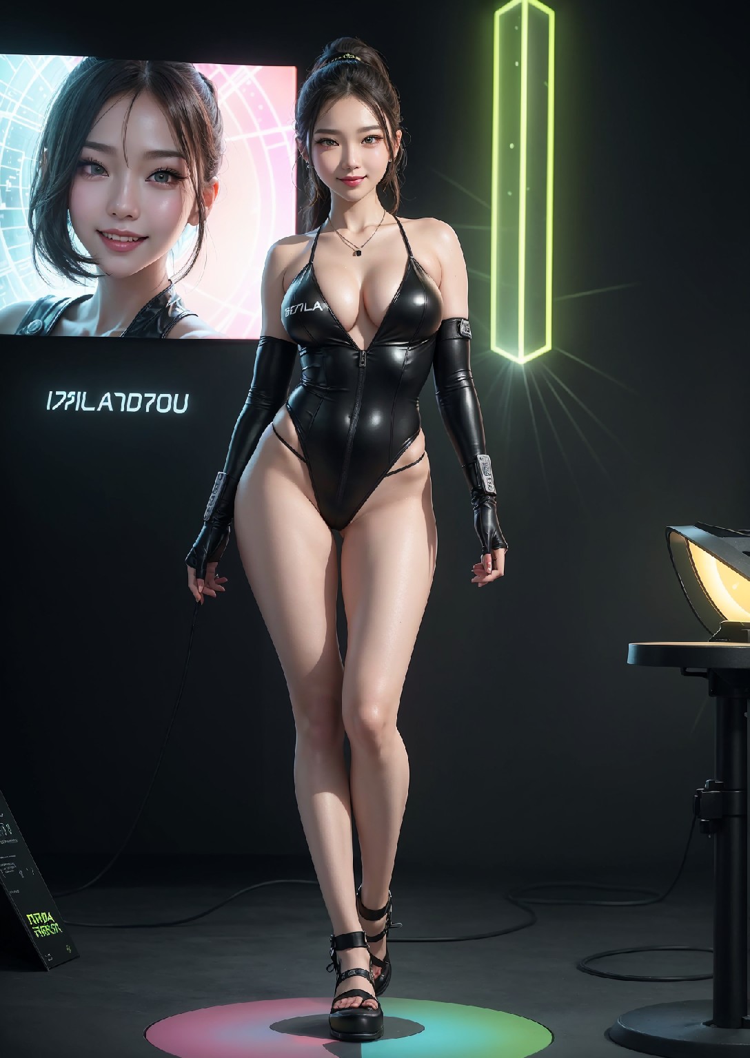 Computex Nvidia AI 女孩2