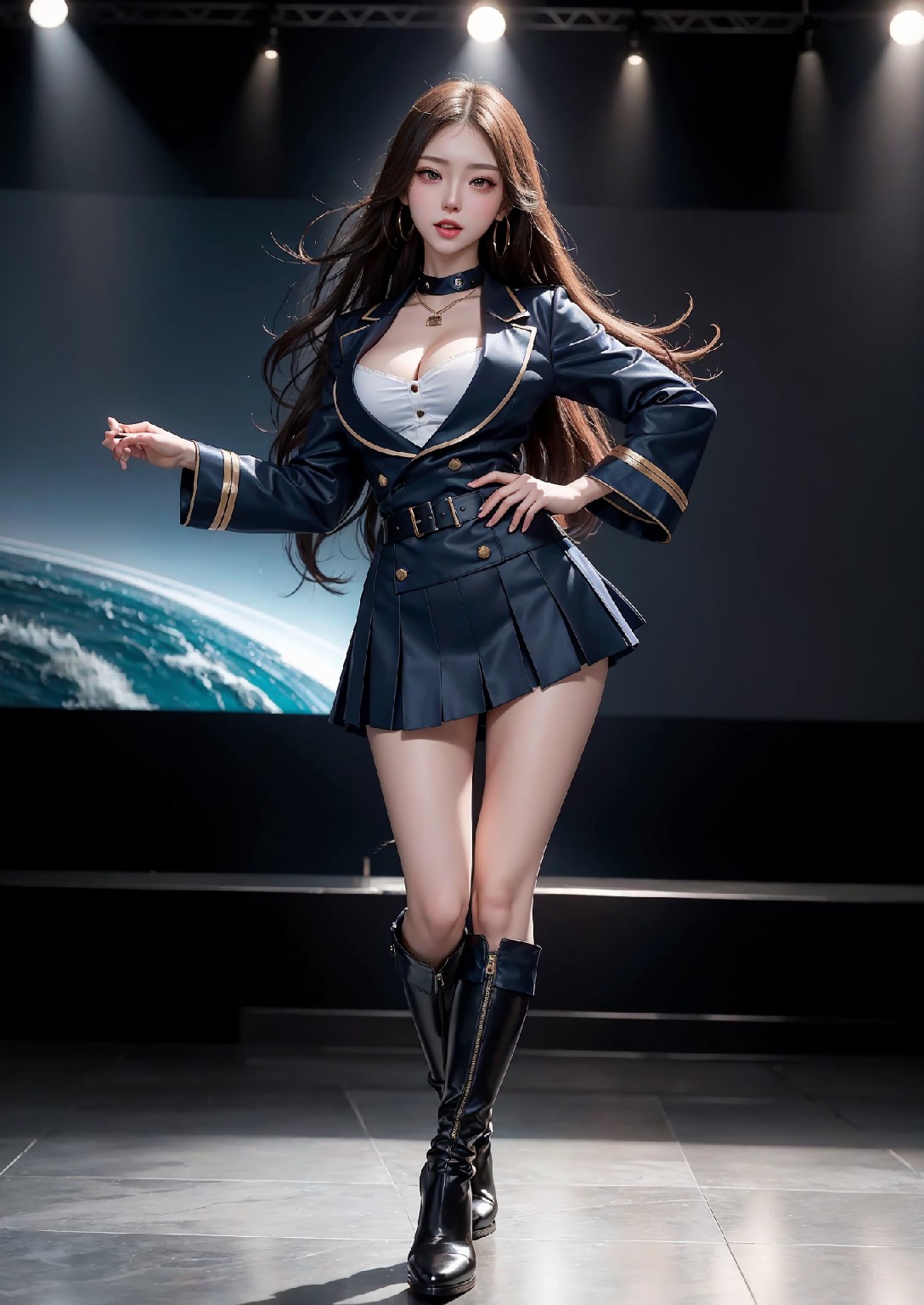 女孩海軍制服