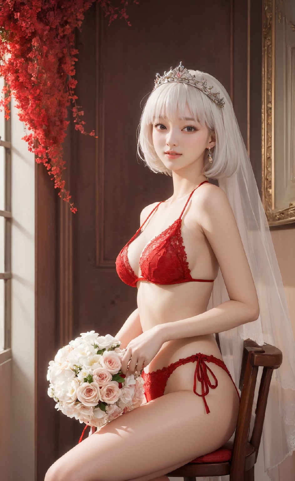 大紅內衣