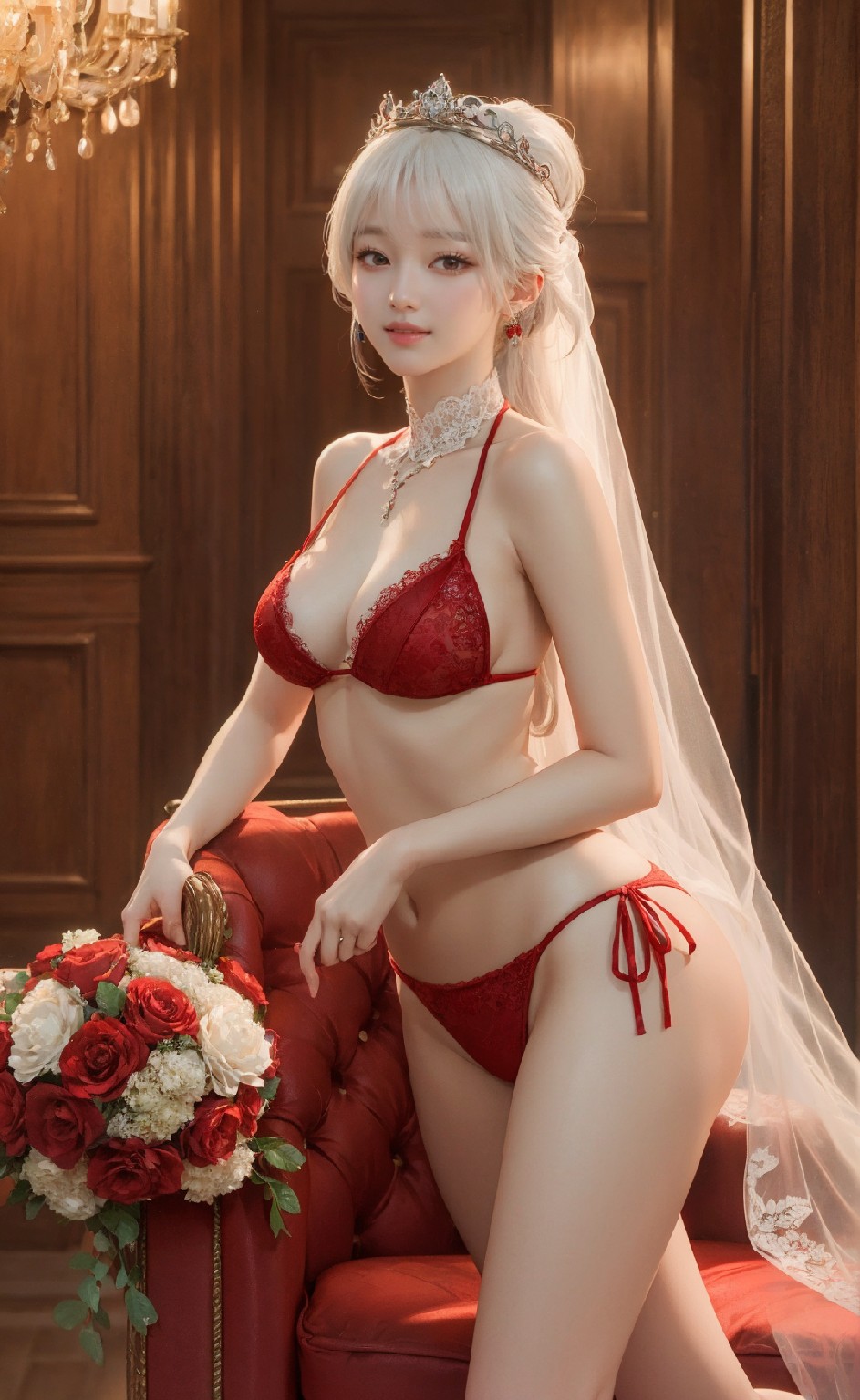 大紅內衣