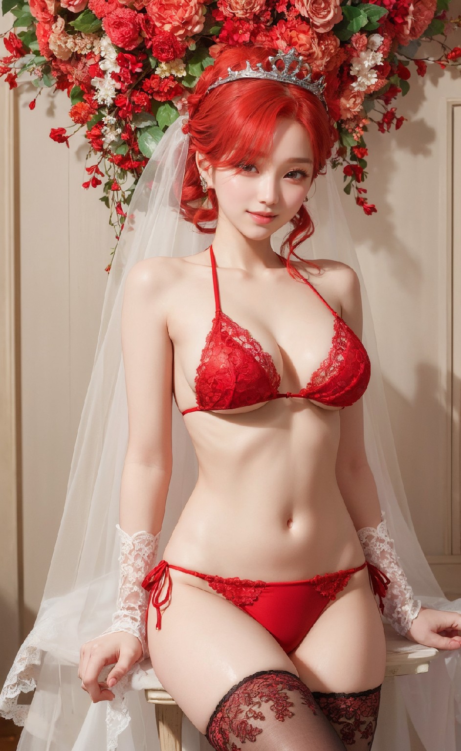 大紅內衣