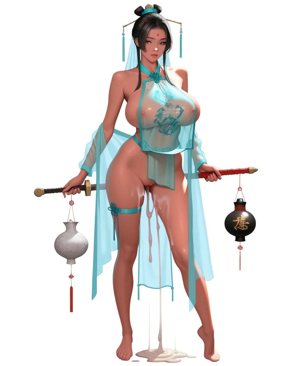 Portrait series: Chinese antique fairy girl (vertical version) 2