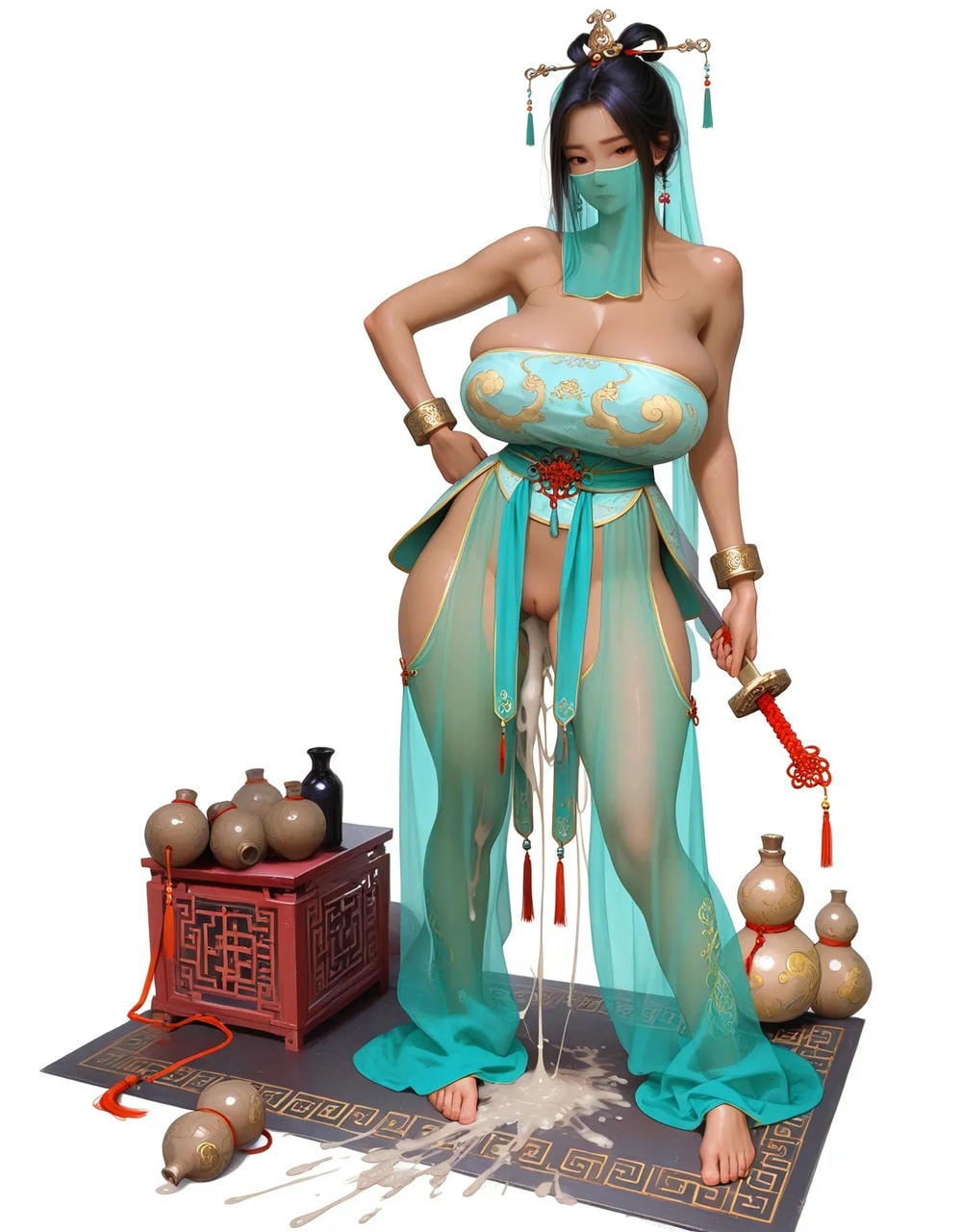 Portrait series: Chinese antique fairy girl (vertical version) 2