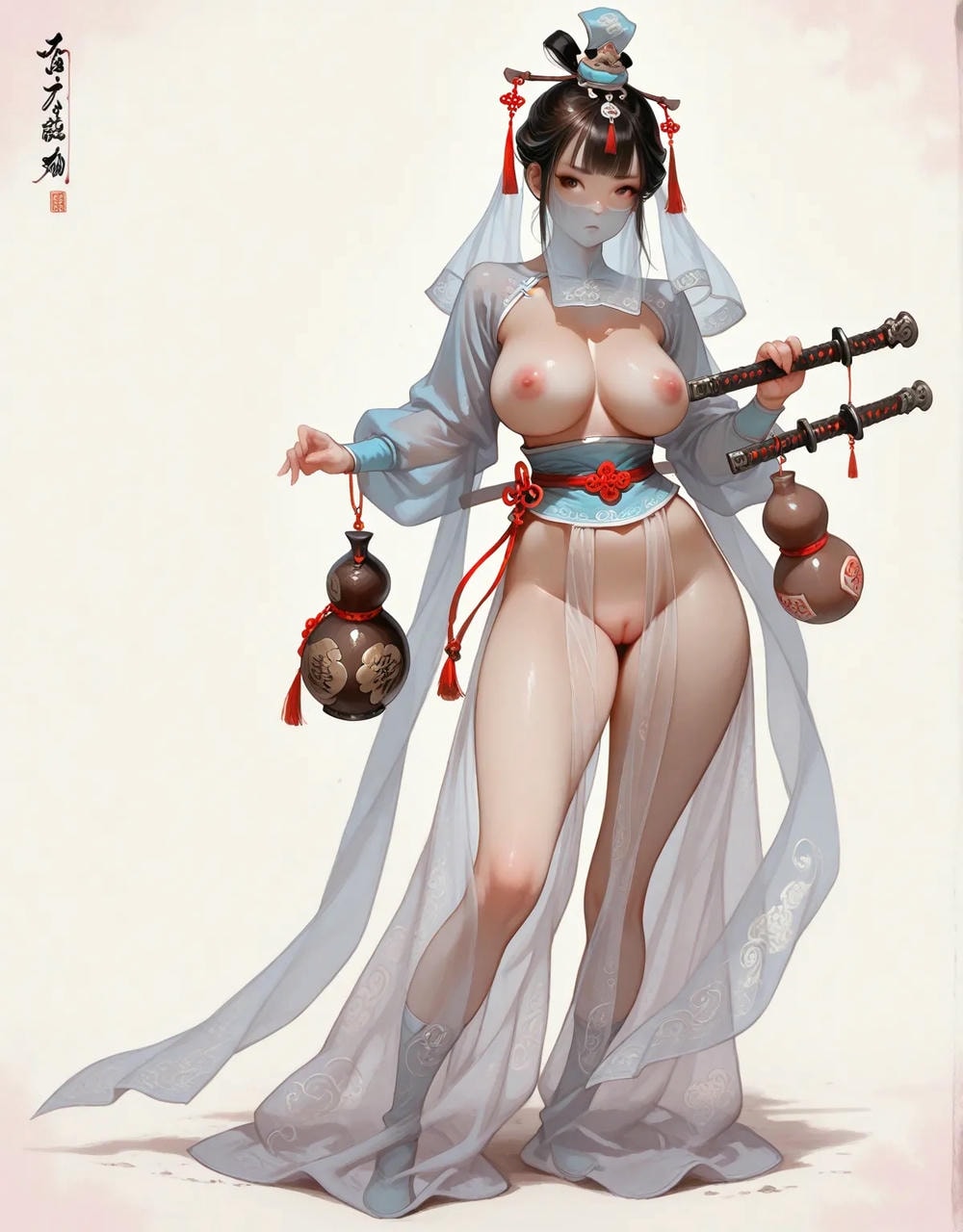Portrait series: Chinese antique fairy girl (vertical version) 2