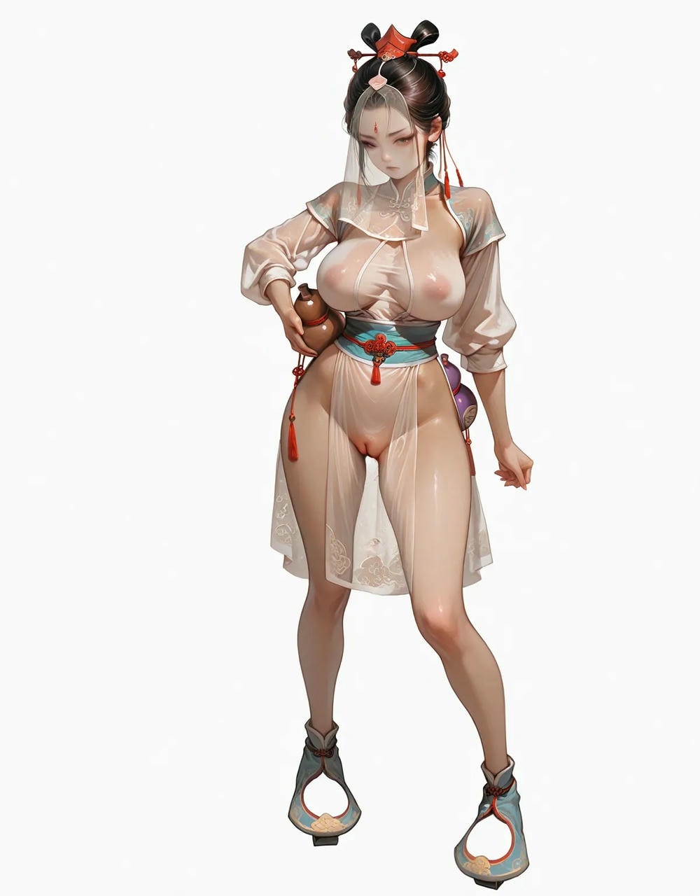 Portrait series: Chinese antique fairy girl (vertical version) 2