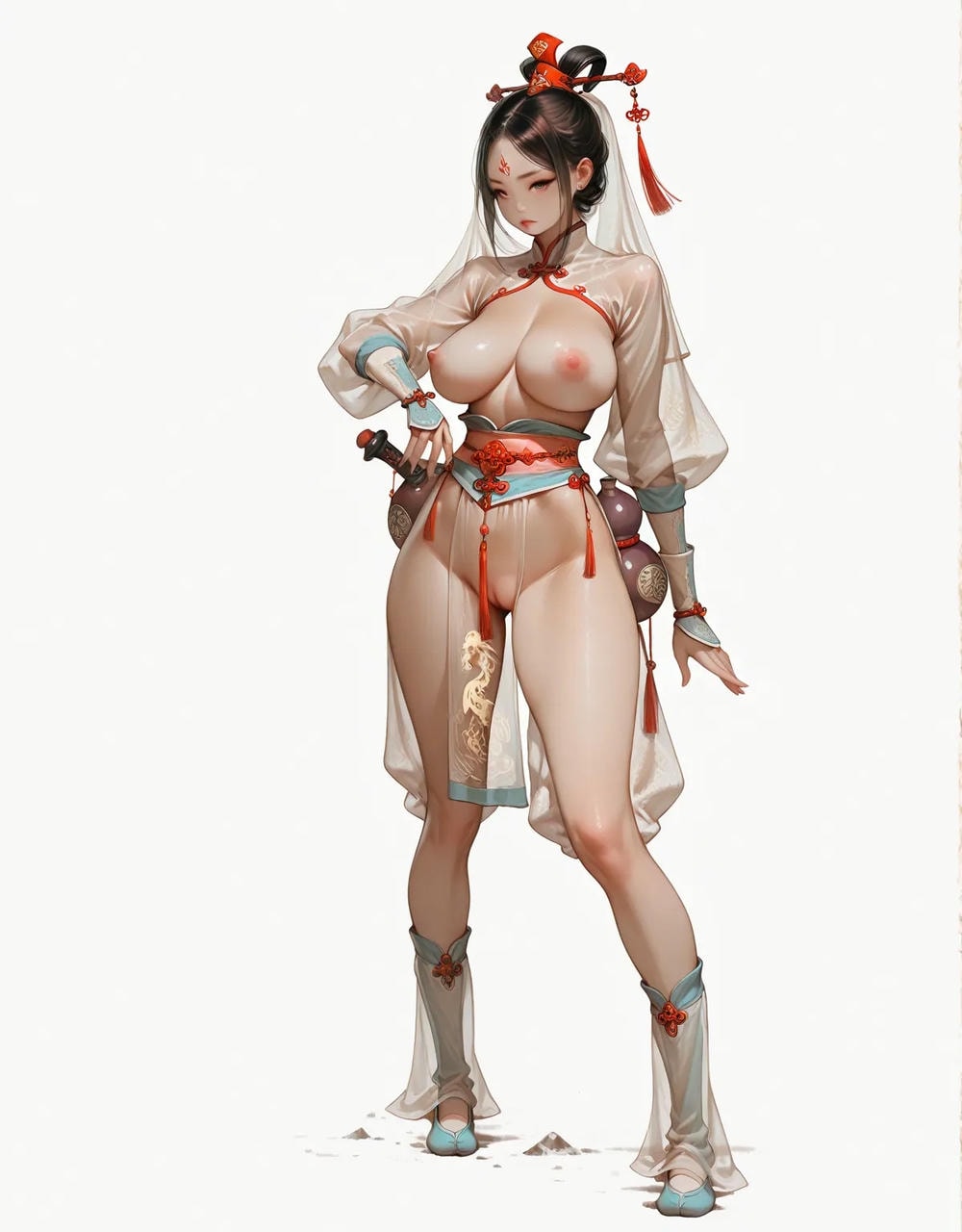 Portrait series: Chinese antique fairy girl (vertical version) 2