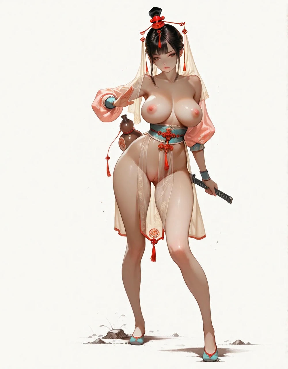 Portrait series: Chinese antique fairy girl (vertical version) 2