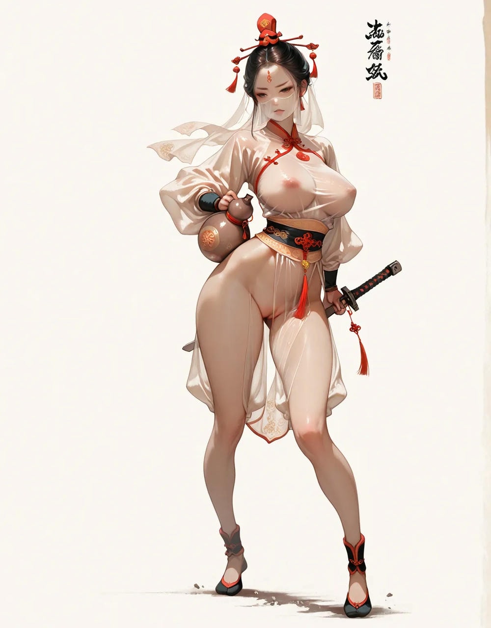Portrait series: Chinese antique fairy girl (vertical version) 2