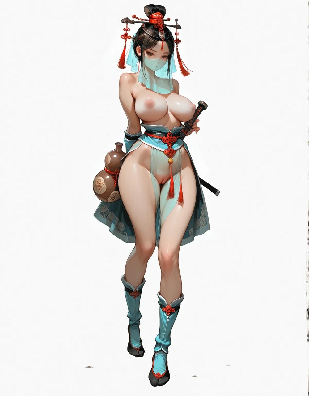 Portrait series: Chinese antique fairy girl (vertical version) 3