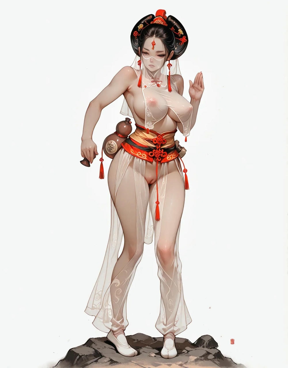 Portrait series: Chinese antique fairy girl (vertical version) 3