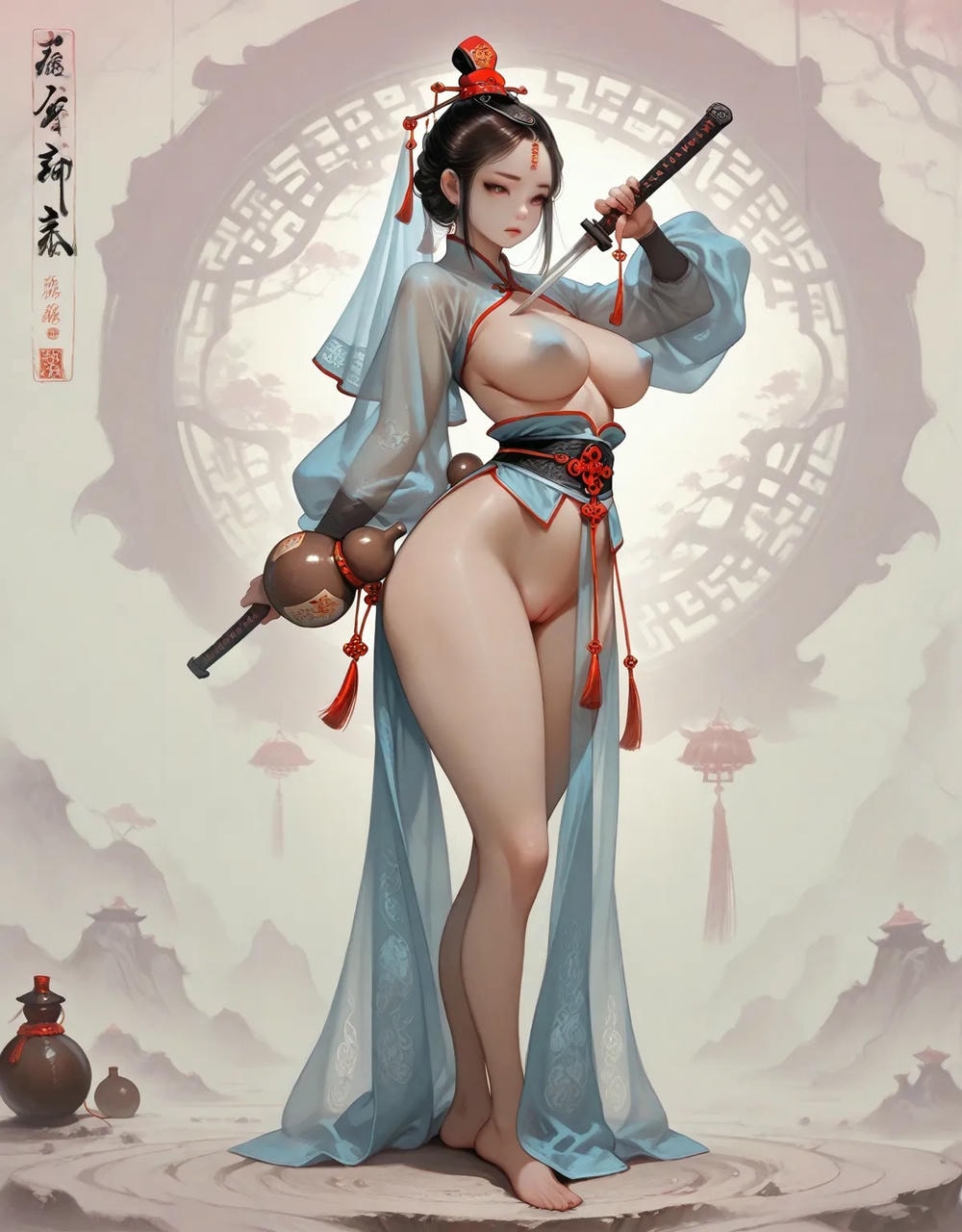 Portrait series: Chinese antique fairy girl (vertical version) 3
