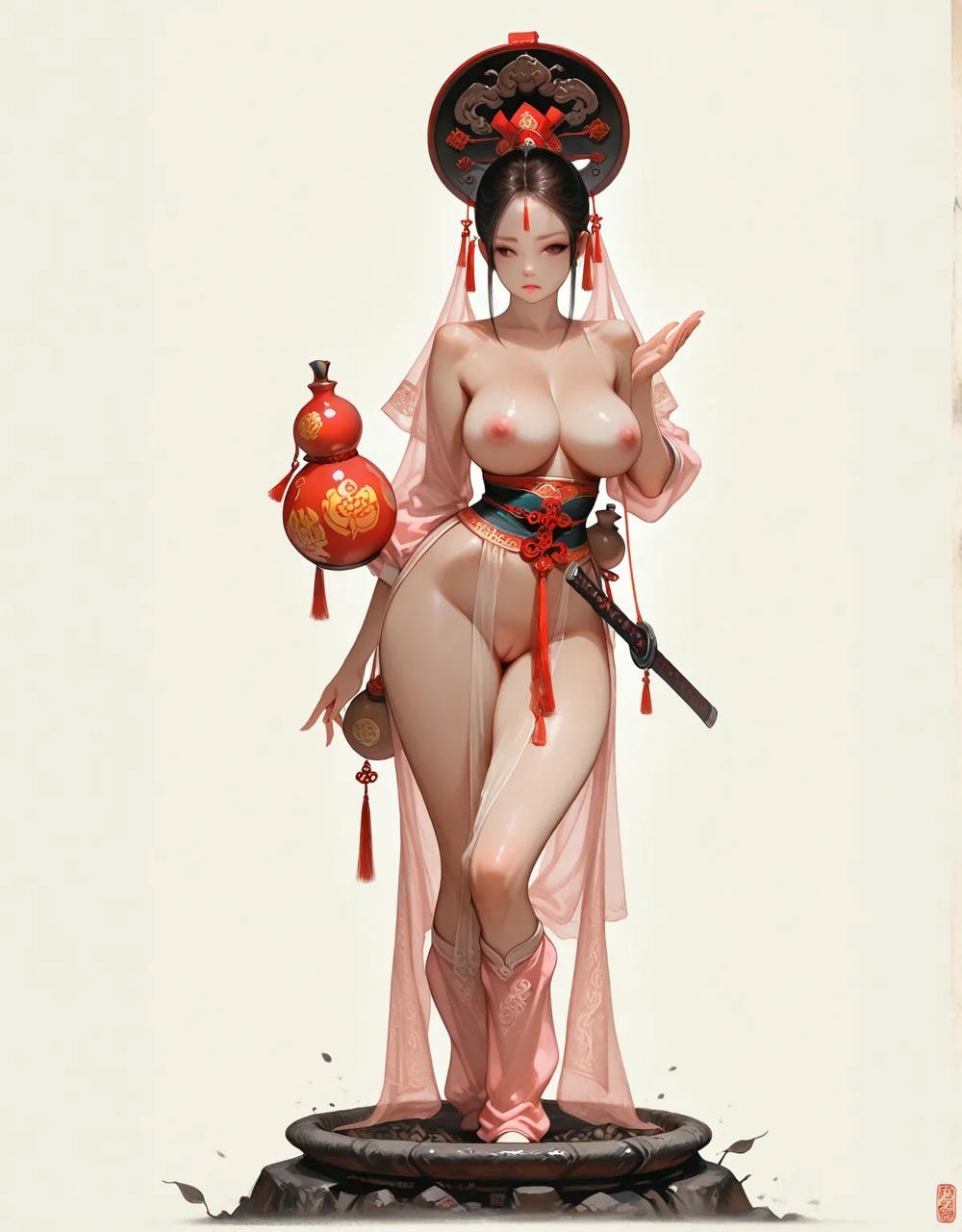 Portrait series: Chinese antique fairy girl (vertical version) 3
