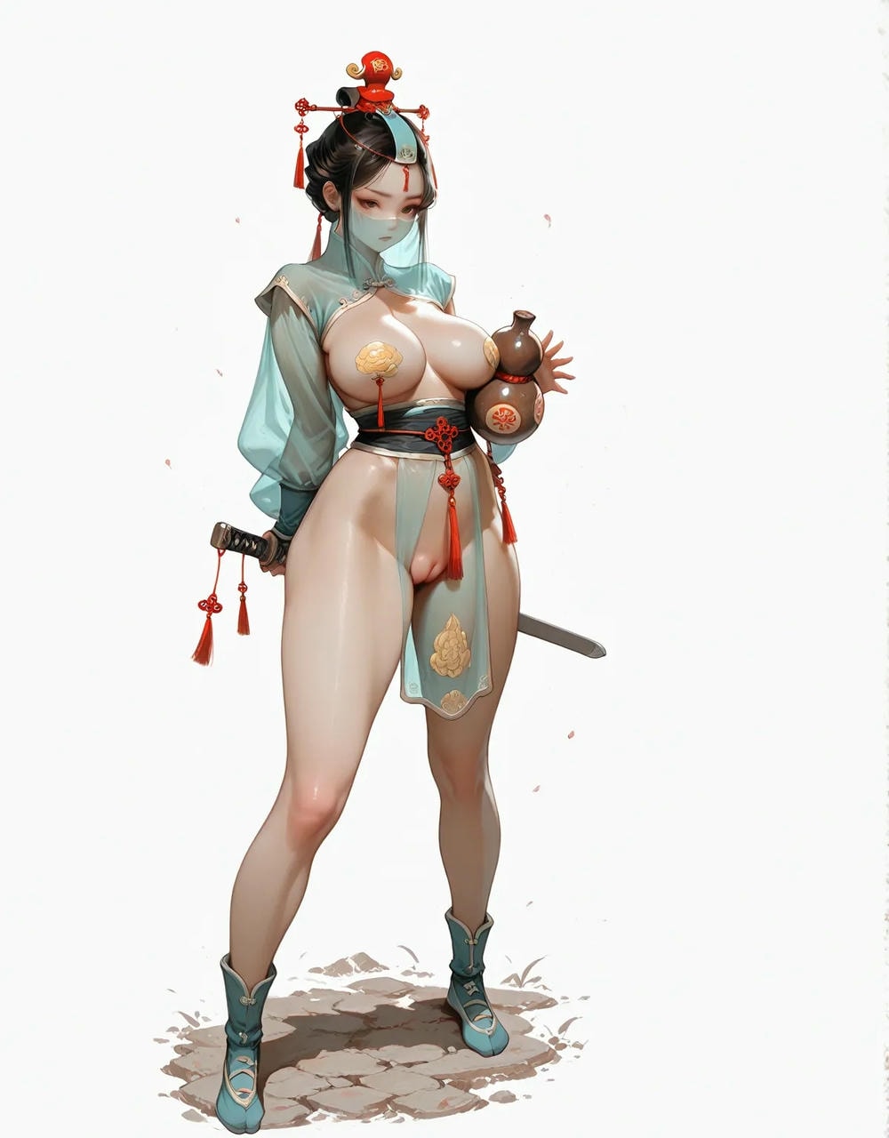 Portrait series: Chinese antique fairy girl (vertical version) 3