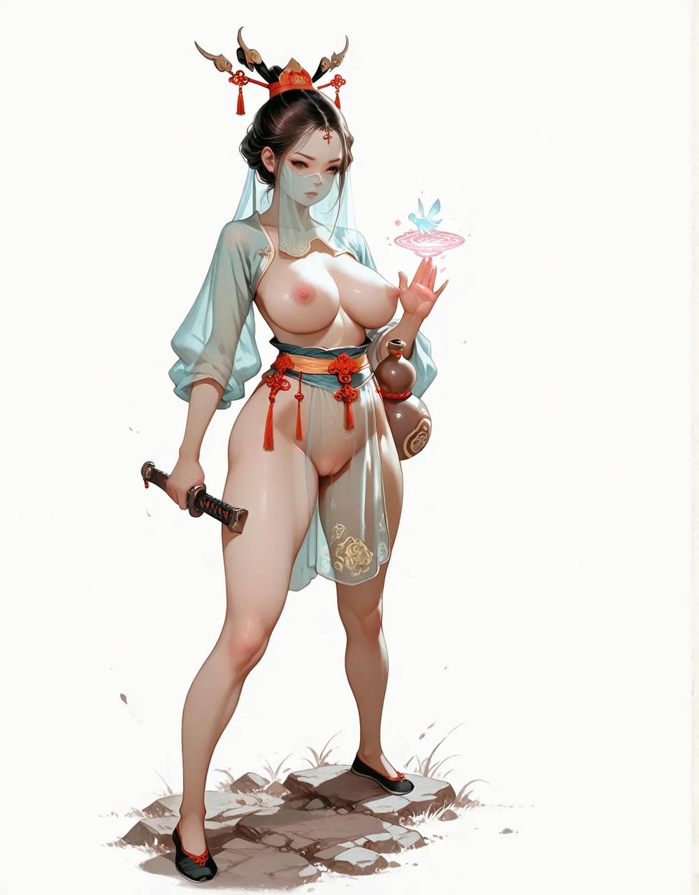 Portrait series: Chinese antique fairy girl (vertical version) 3