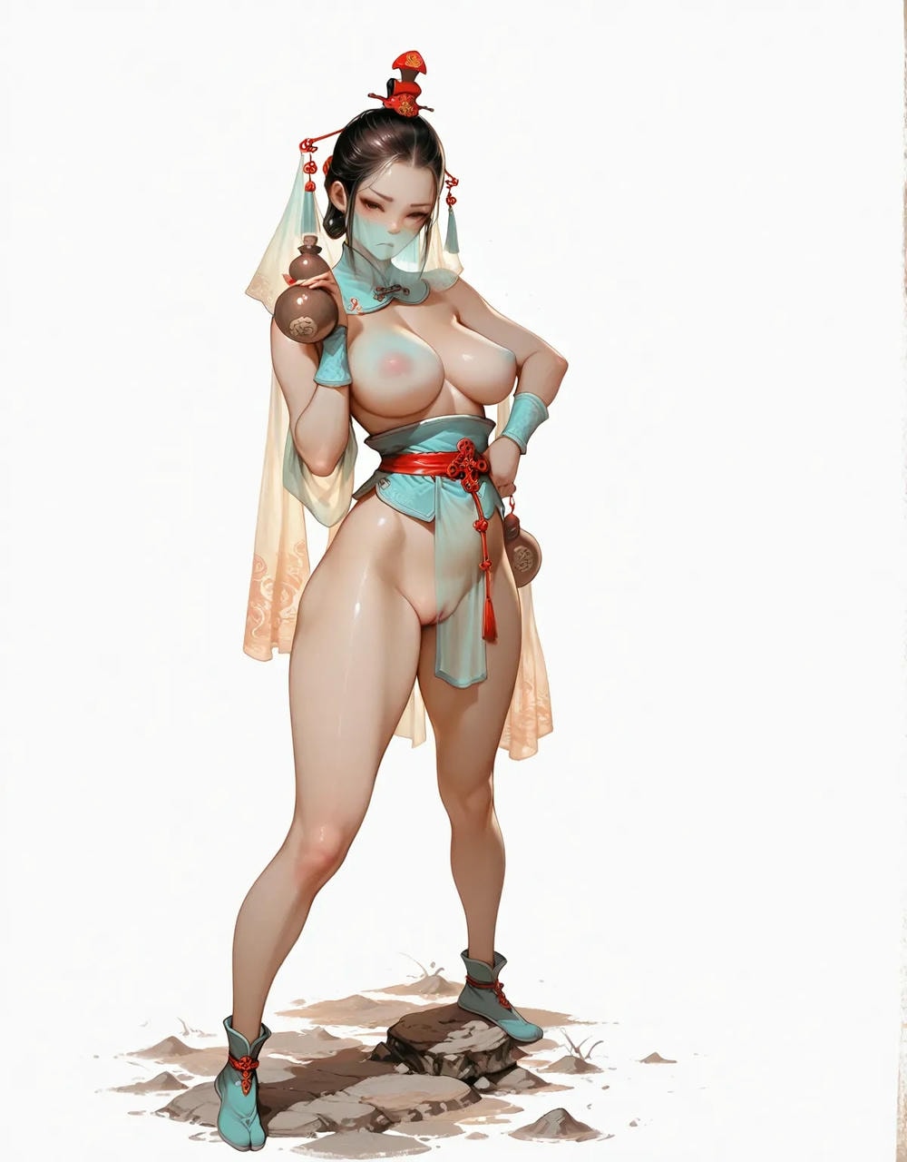 Portrait series: Chinese antique fairy girl (vertical version) 3