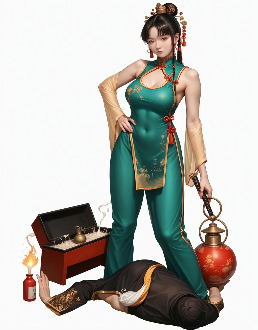 Portrait series: Chinese antique fairy girl (vertical version) 3