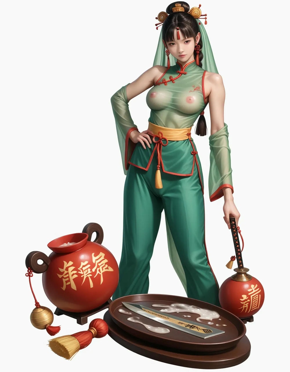 Portrait series: Chinese antique fairy girl (vertical version) 3