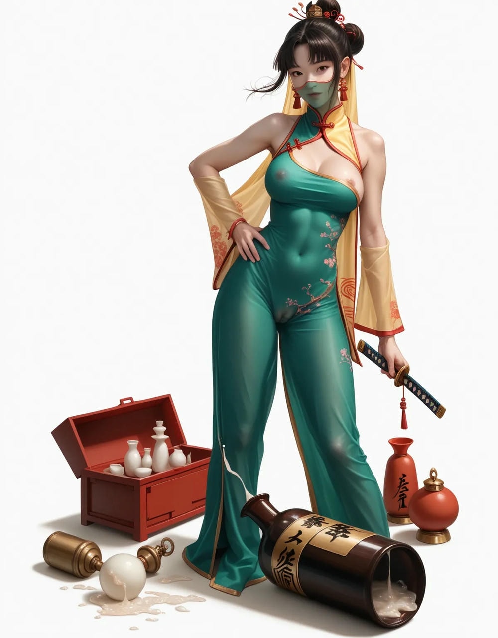 Portrait series: Chinese antique fairy girl (vertical version) 3
