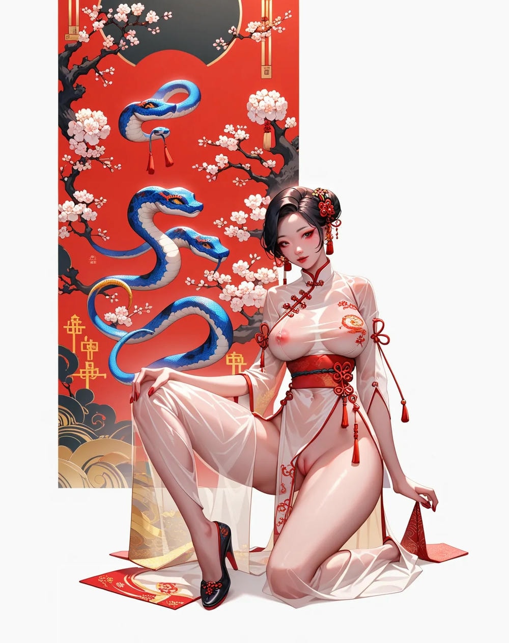Portrait Series: Year of the Snake 7 – Koleksi Gambar AI