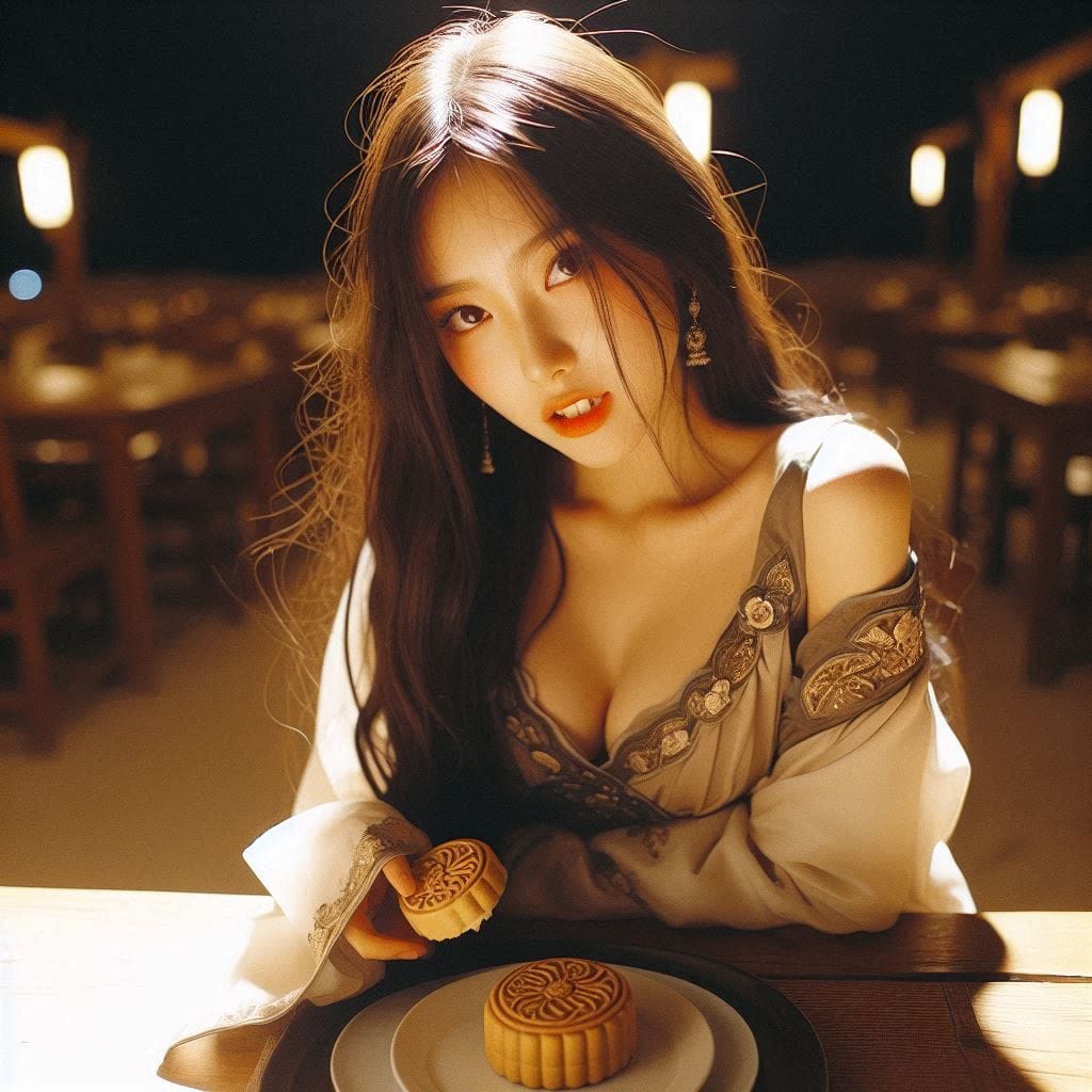Young master eats cakes