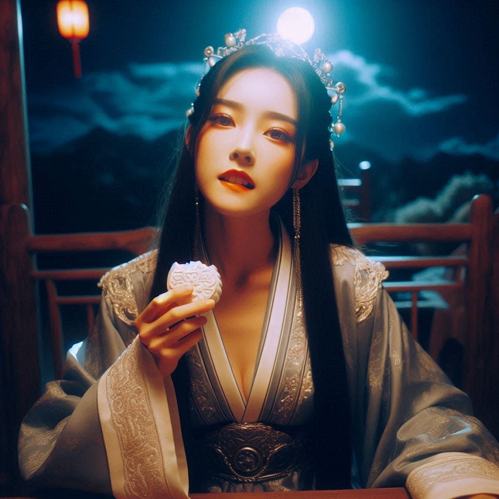 Young master eats cakes