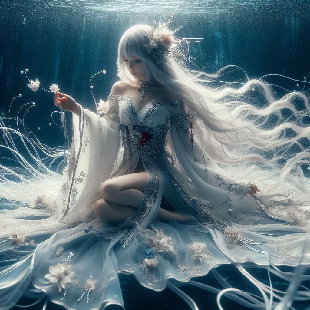 Water Moon Mirror Flower - Cloudy Dream Flower
