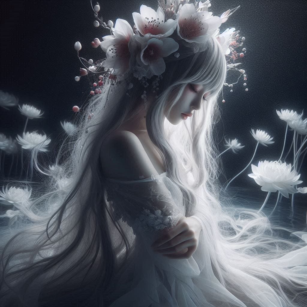 Water Moon Mirror Flower - Cloudy Dream Flower