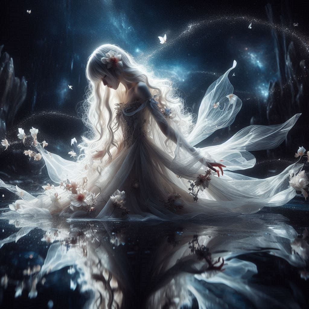 Water Moon Mirror Flower - Cloudy Dream Flower