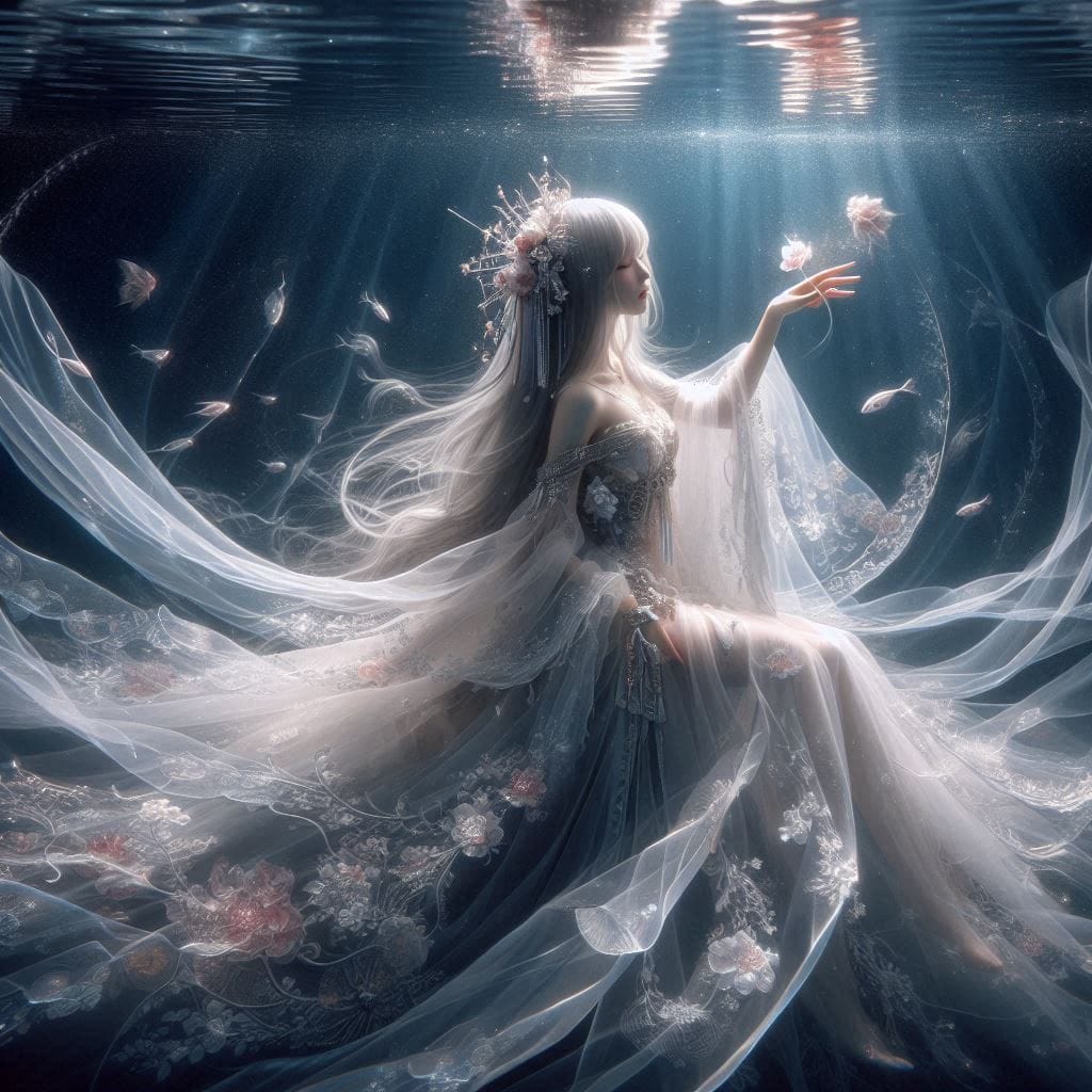 Water Moon Mirror Flower - Cloudy Dream Flower
