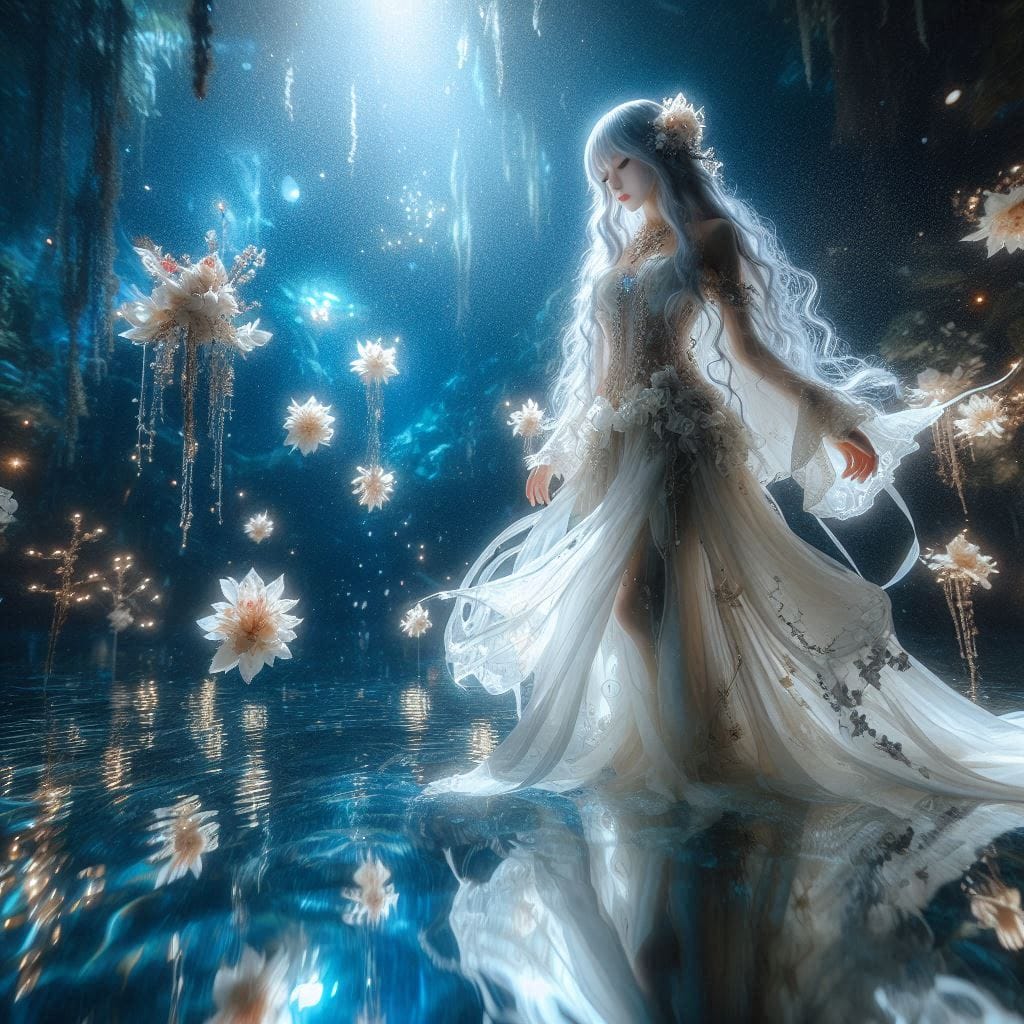 Water Moon Mirror Flower - Cloudy Dream Flower
