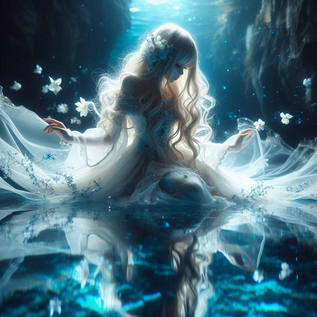 Water Moon Mirror Flower - Cloudy Dream Flower