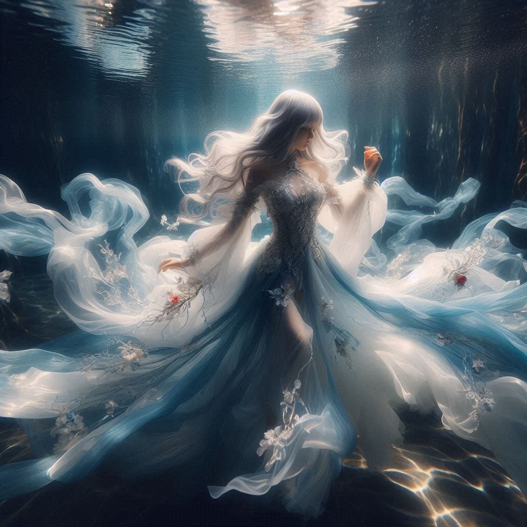 Water Moon Mirror Flower - Cloudy Dream Flower
