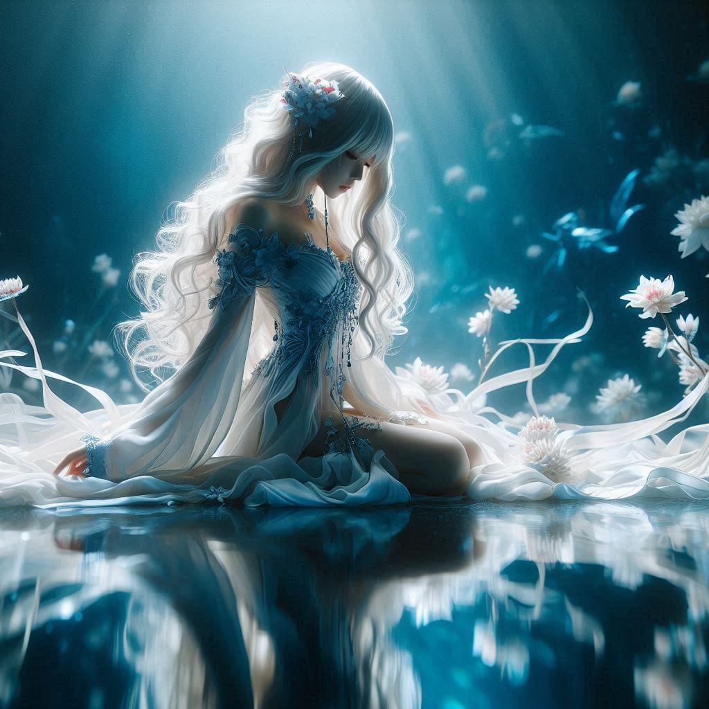 Water Moon Mirror Flower - Cloudy Dream Flower