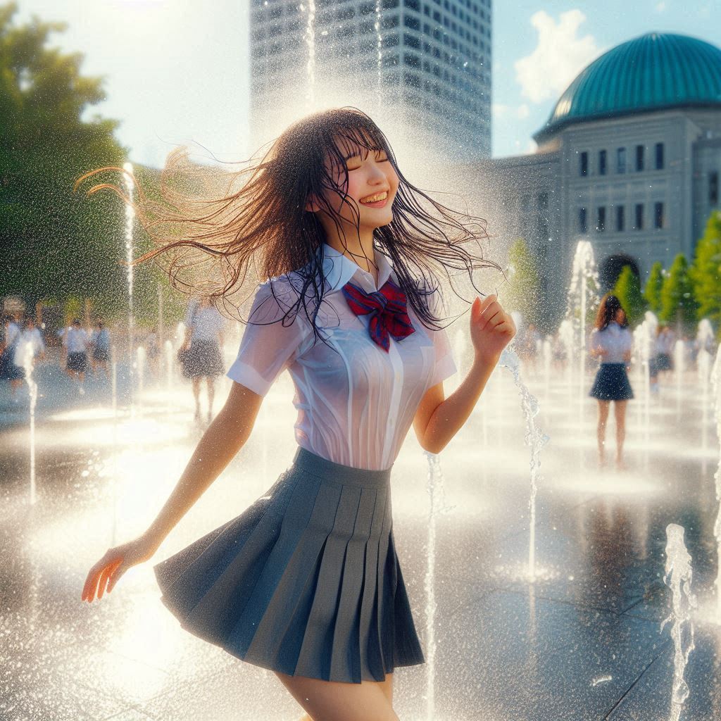 Girl in the fountain