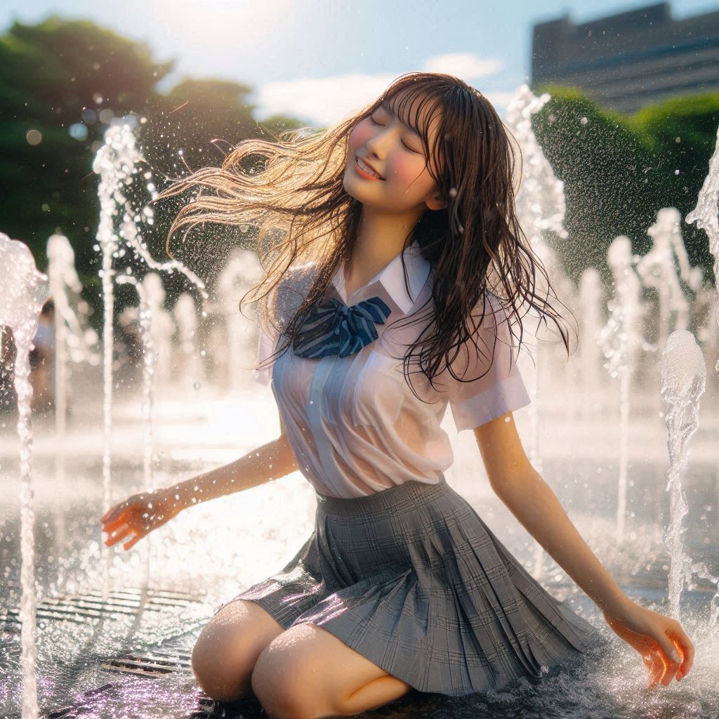 Girl in the fountain