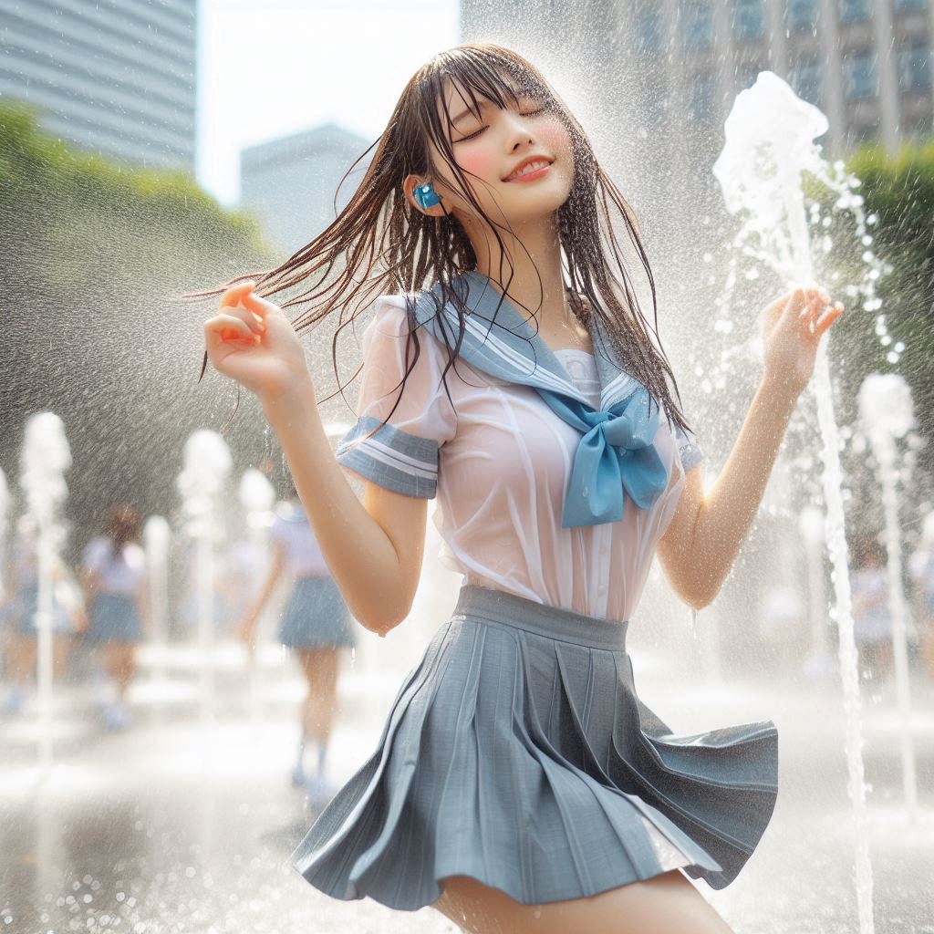 Girl in the fountain