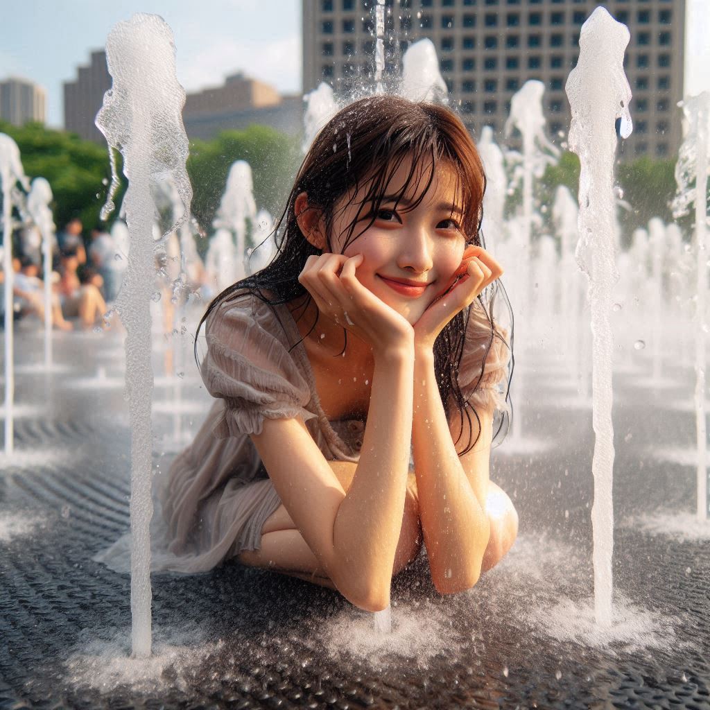 Girl in the fountain