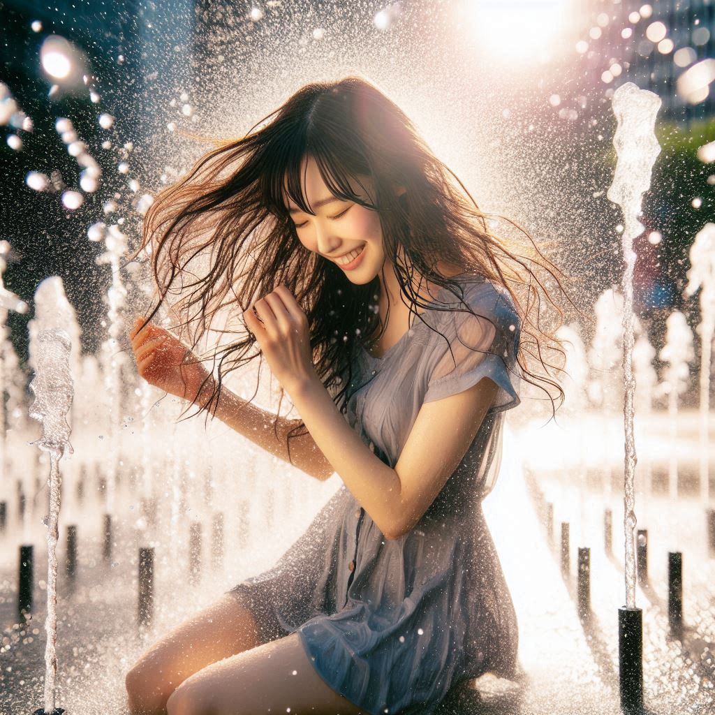 Girl in the fountain