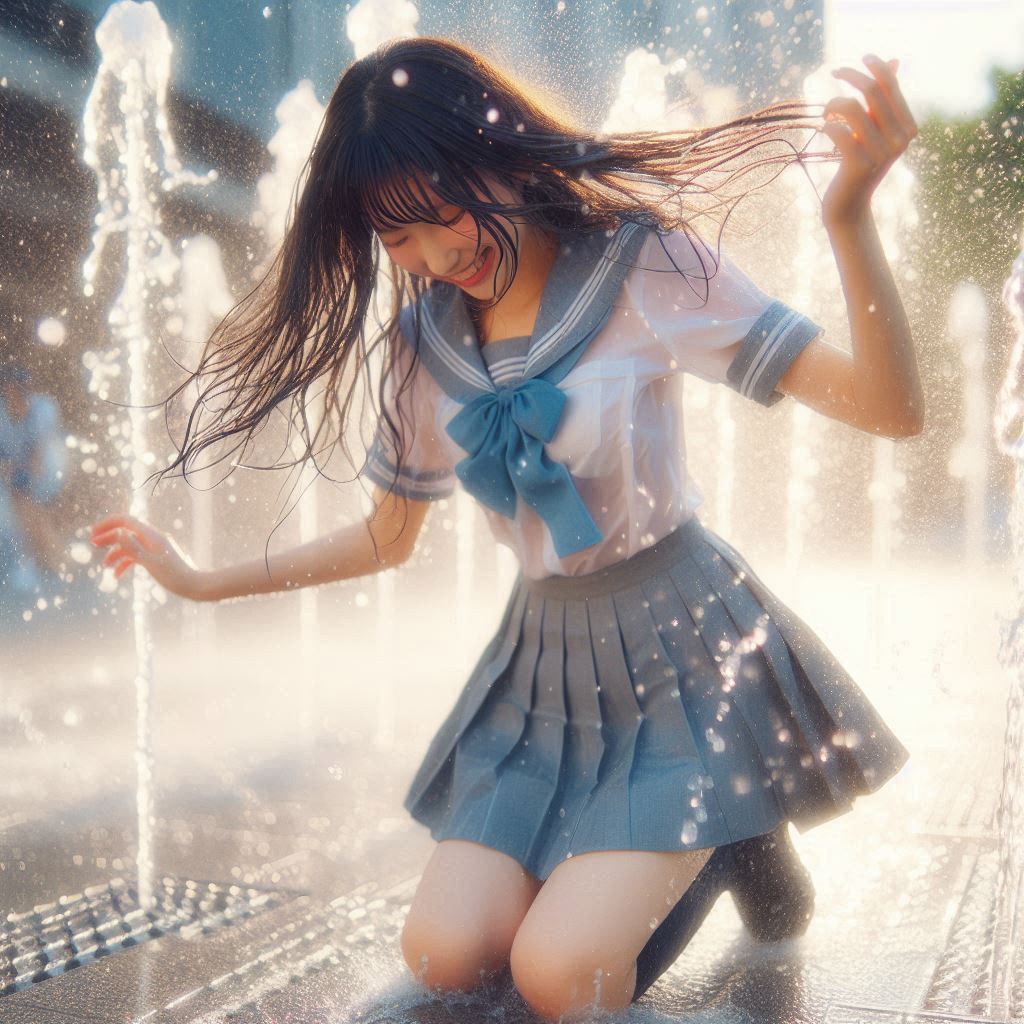 Girl in the fountain