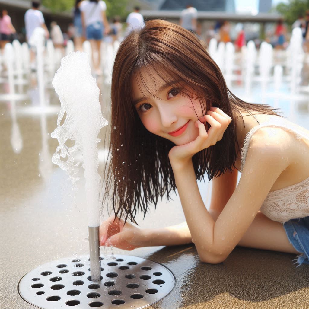 Girl in the fountain