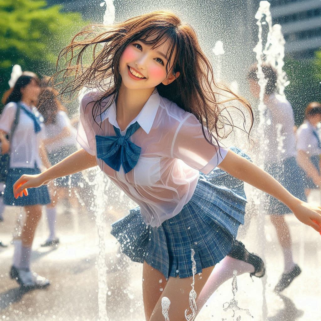 Girl in the fountain