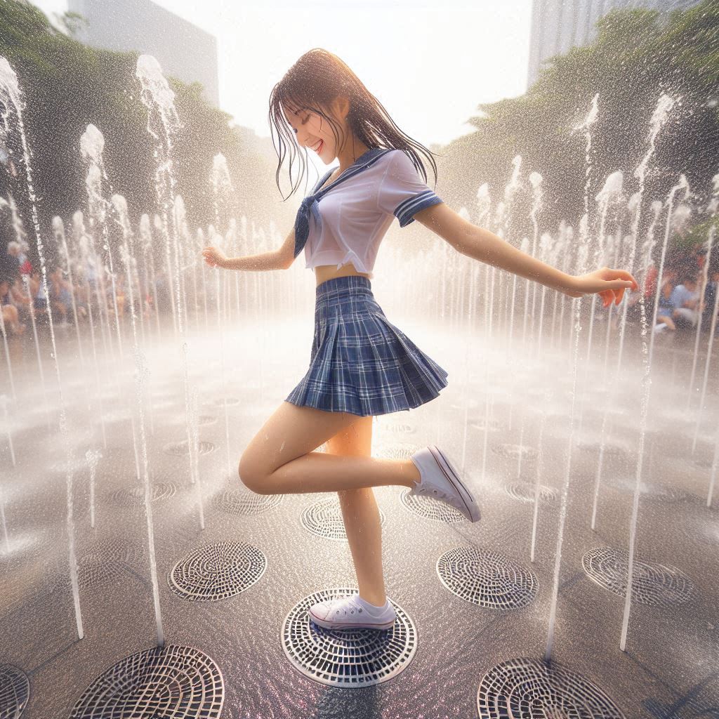 Girl in the fountain