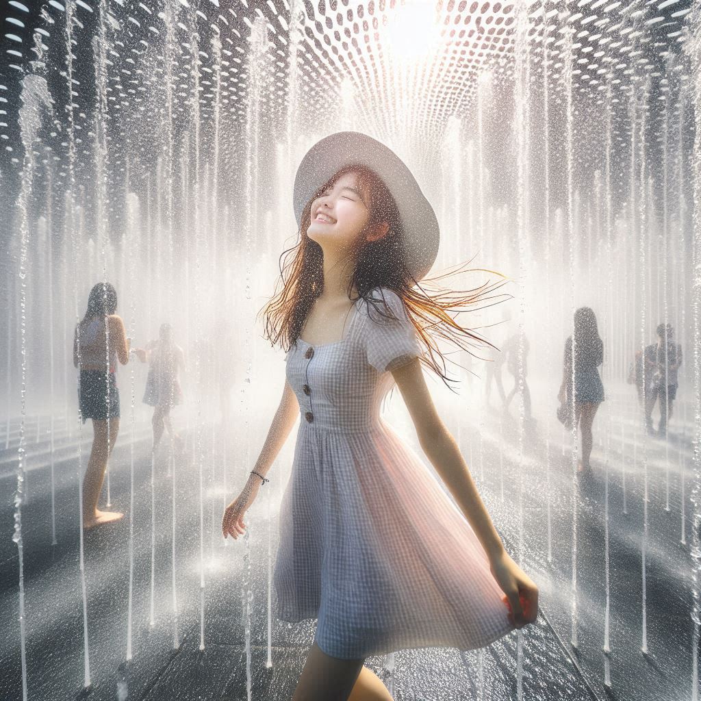 Girl in the fountain