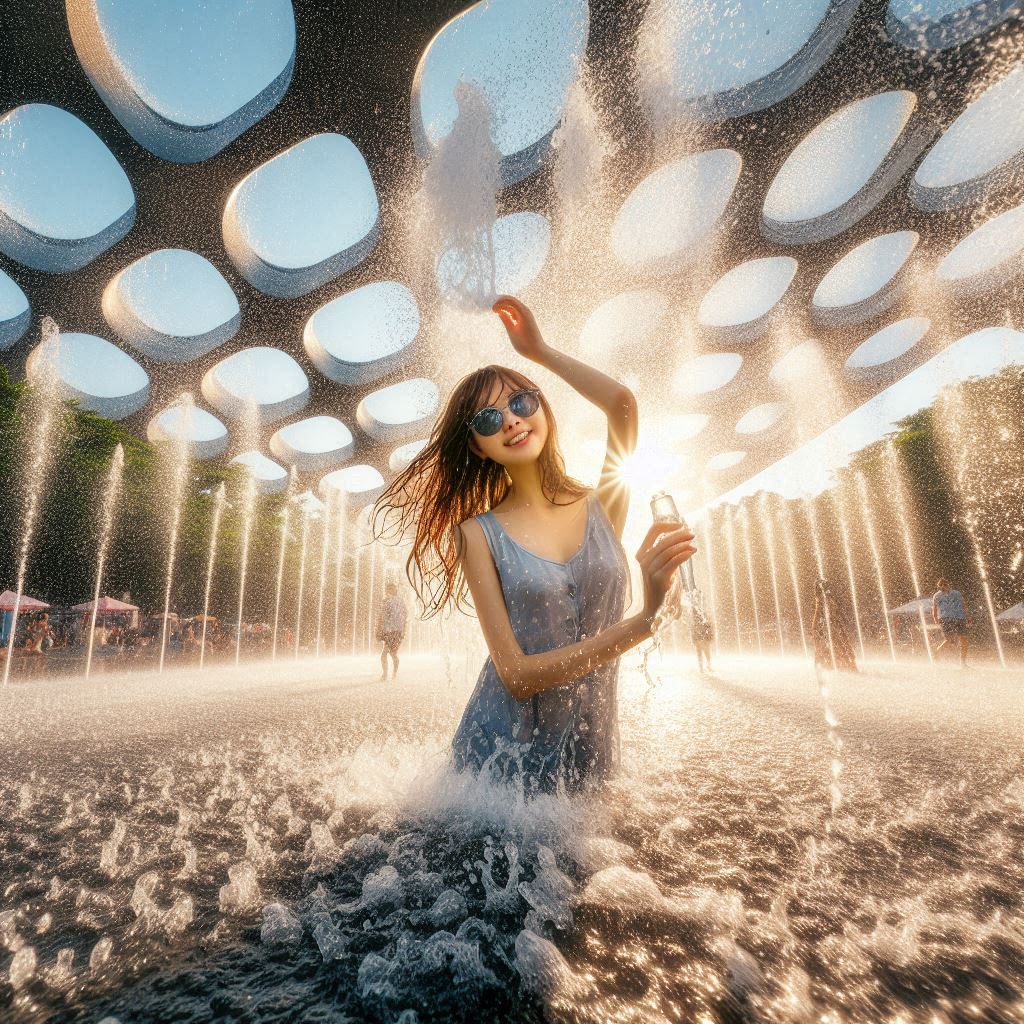 Girl in the fountain