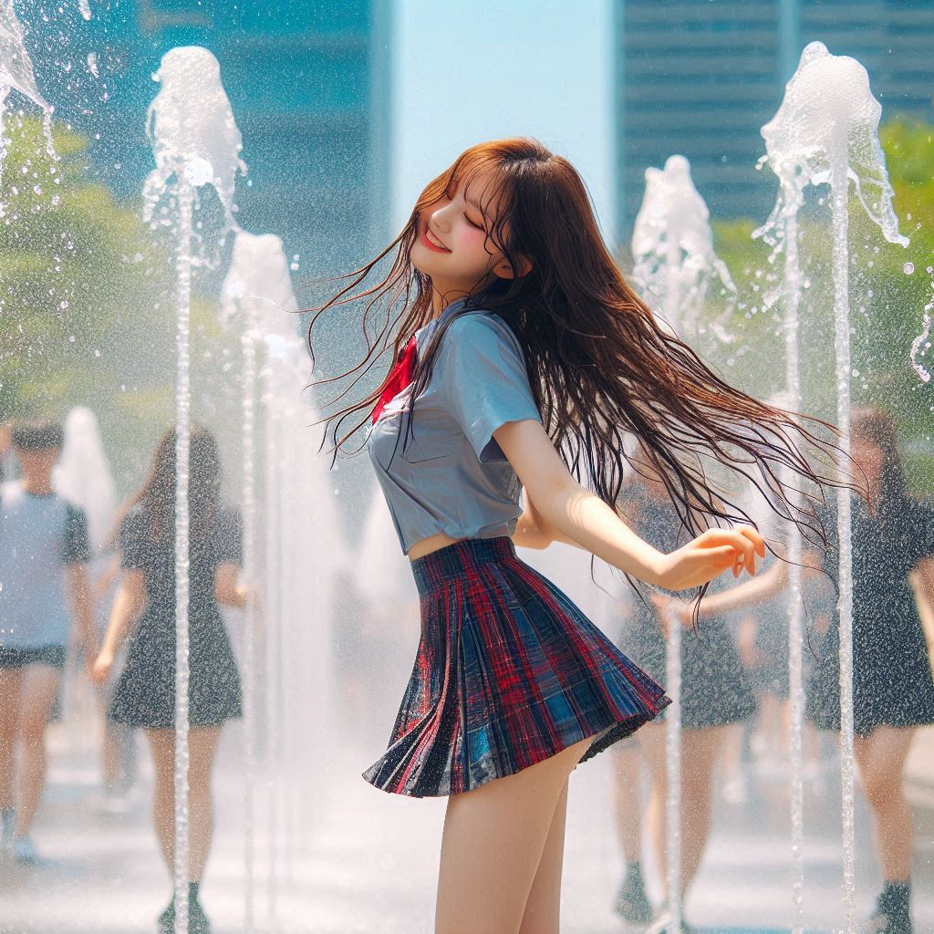 Girl in the fountain