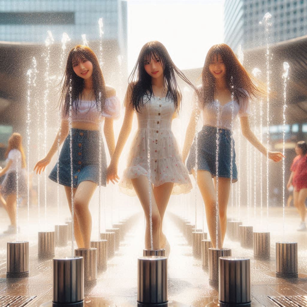 Girl in the fountain