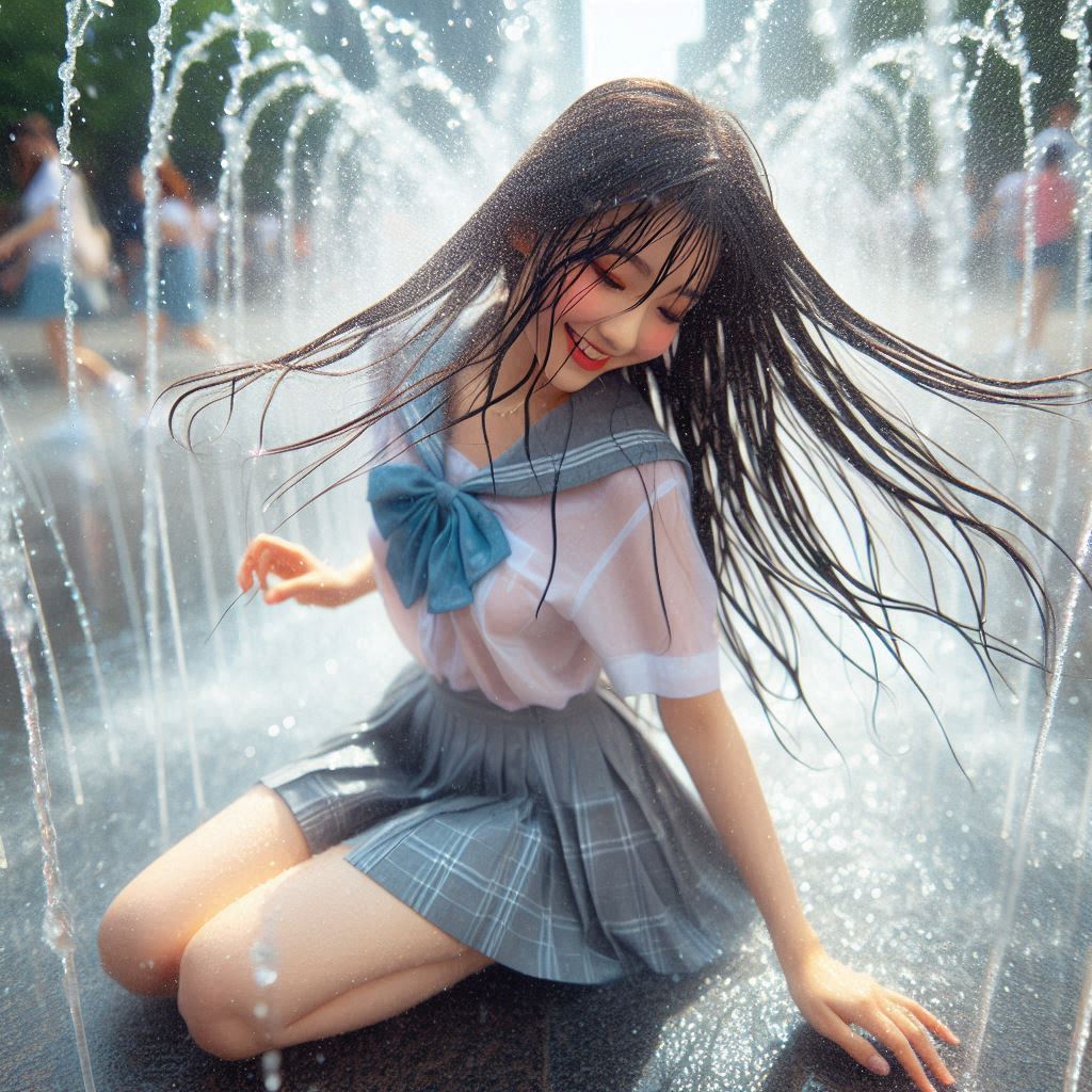 Girl in the fountain