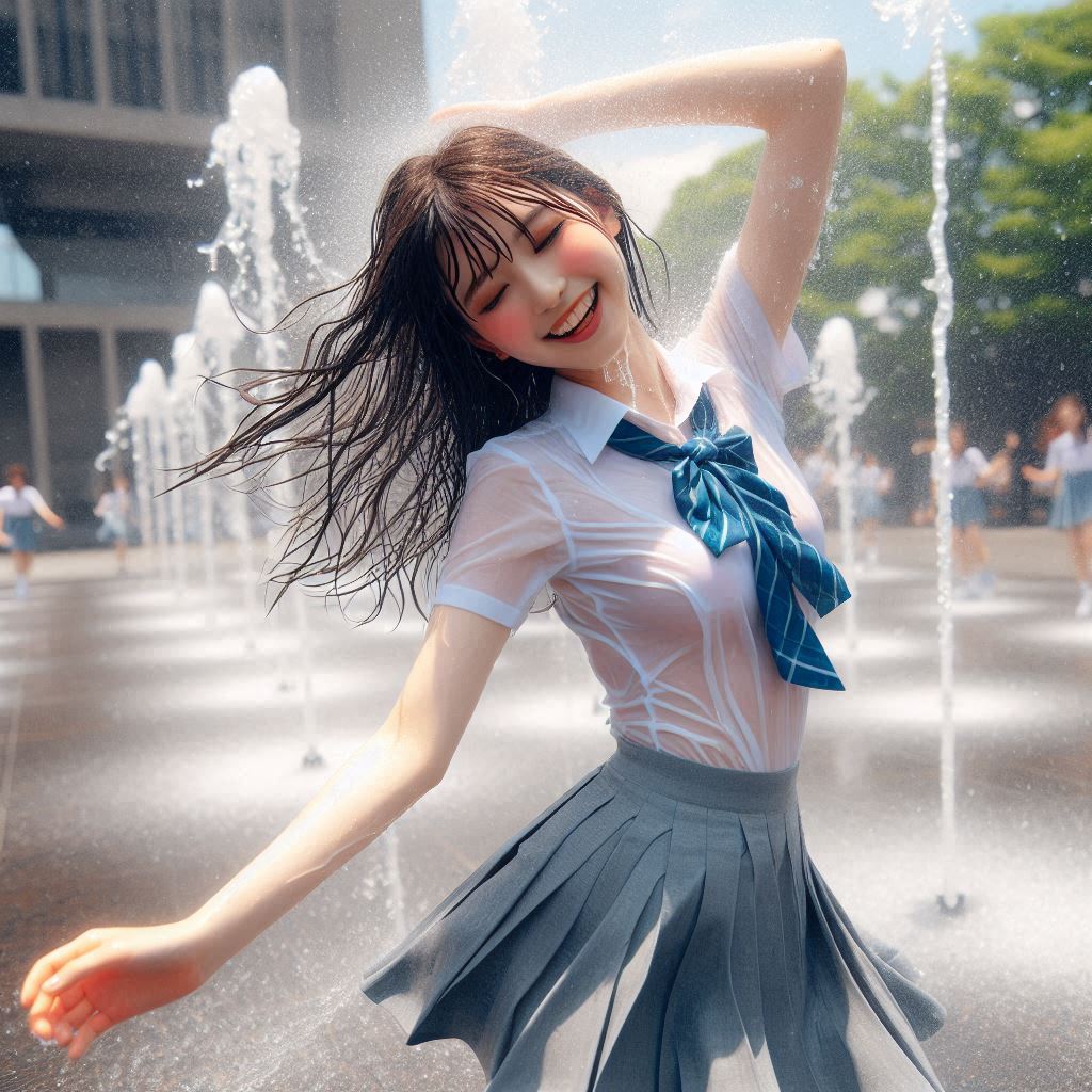 Girl in the fountain