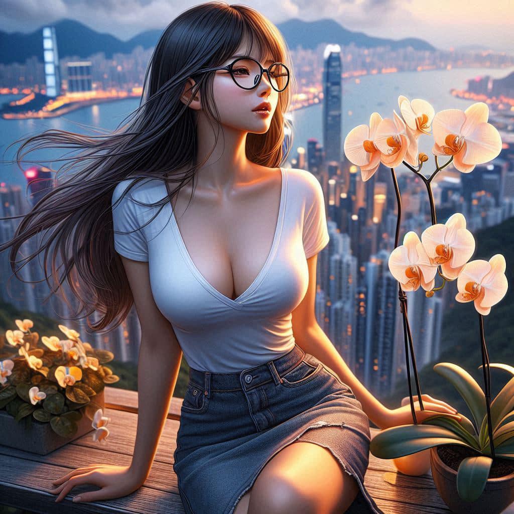 Wearing glasses is intellectually beautiful. Plus black silk